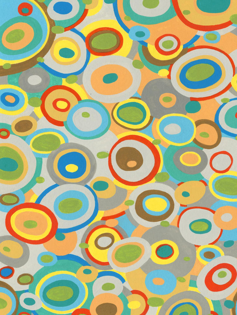 Overlapping Ovals I de Nikki Galapon sur GIANT ART - abstrait