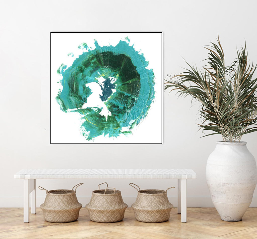 Geode Abstract I by Ethan Harper on GIANT ART - green abstract