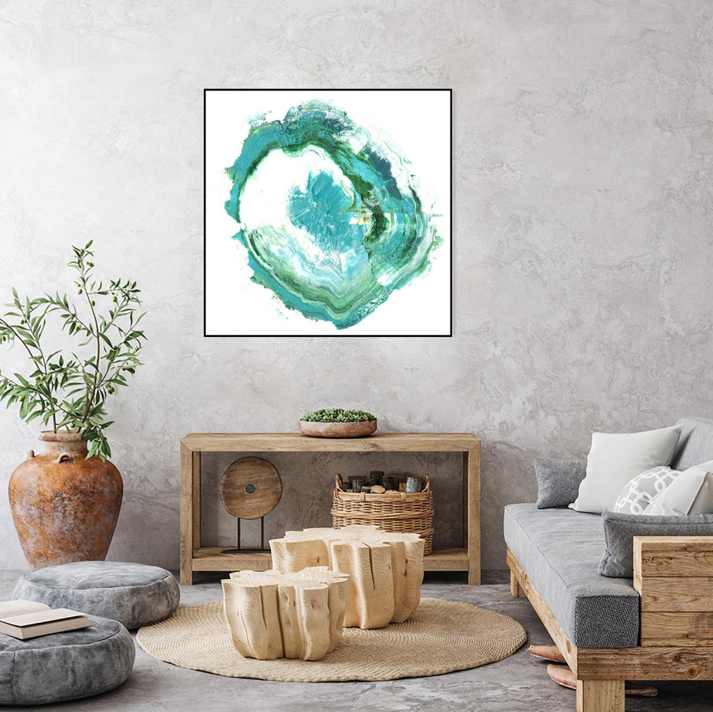 Geode Abstract II par Ethan Harper sur GIANT ART - abstrait vert