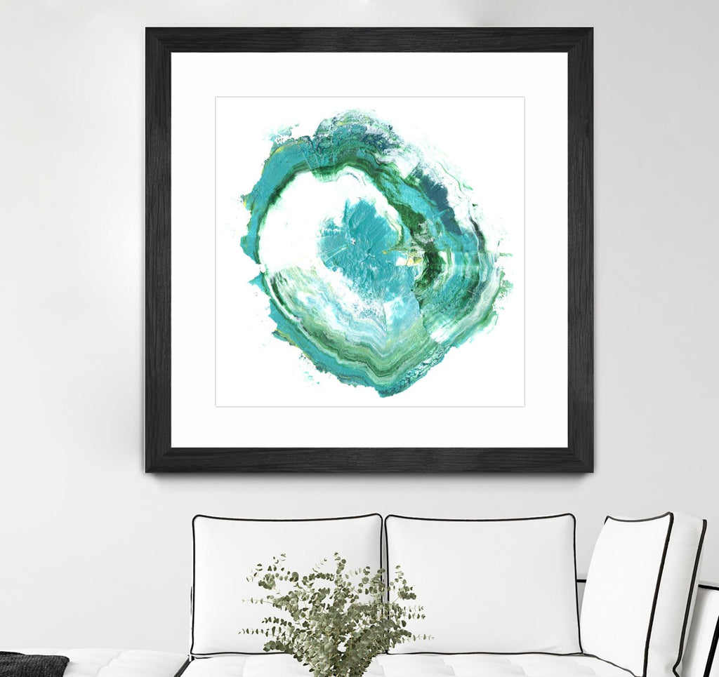 Geode Abstract II by Ethan Harper on GIANT ART - green abstract
