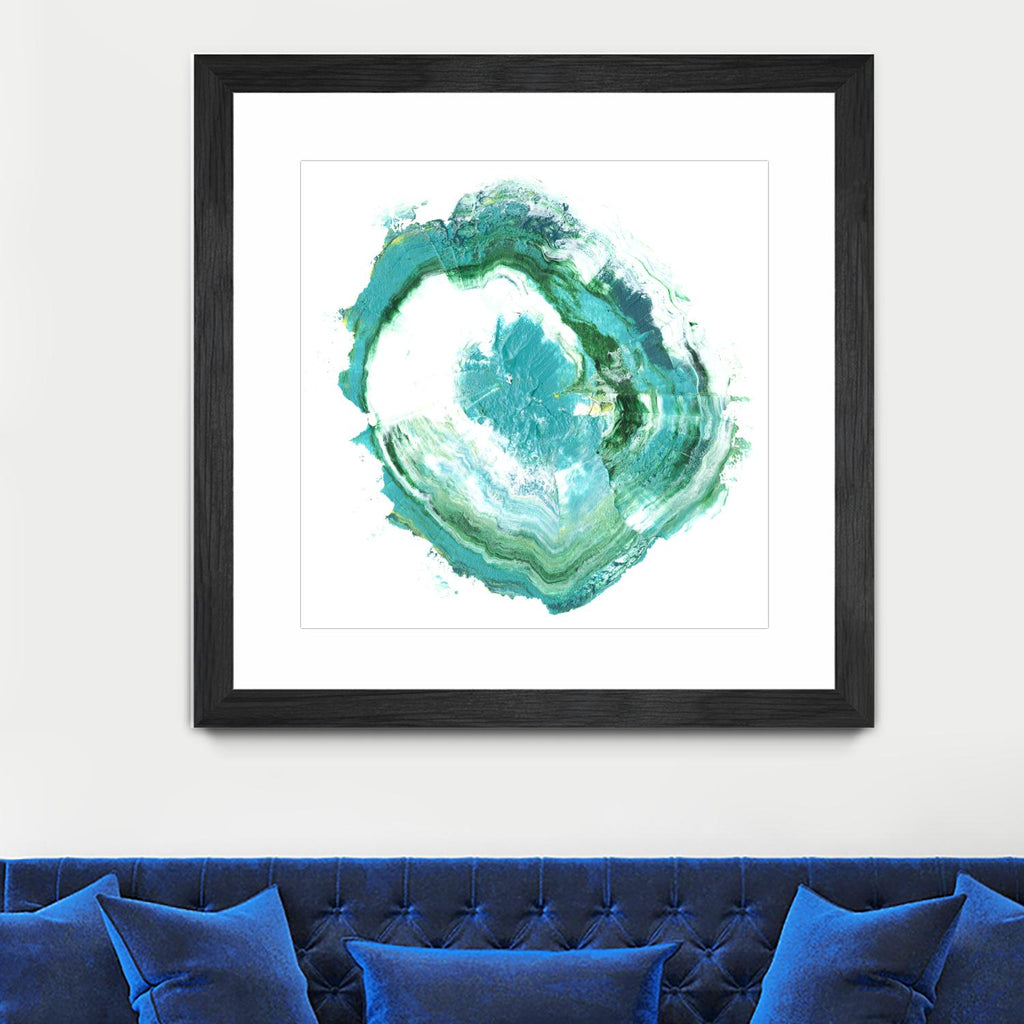 Geode Abstract II by Ethan Harper on GIANT ART - green abstract