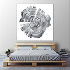 Tree Ring Abstract IV by Ethan Harper on GIANT ART - black abstract