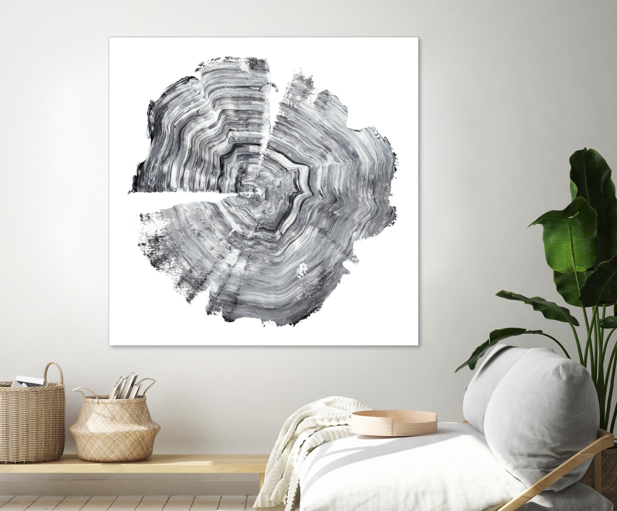 Tree Ring Abstract IV by Ethan Harper on GIANT ART - black abstract