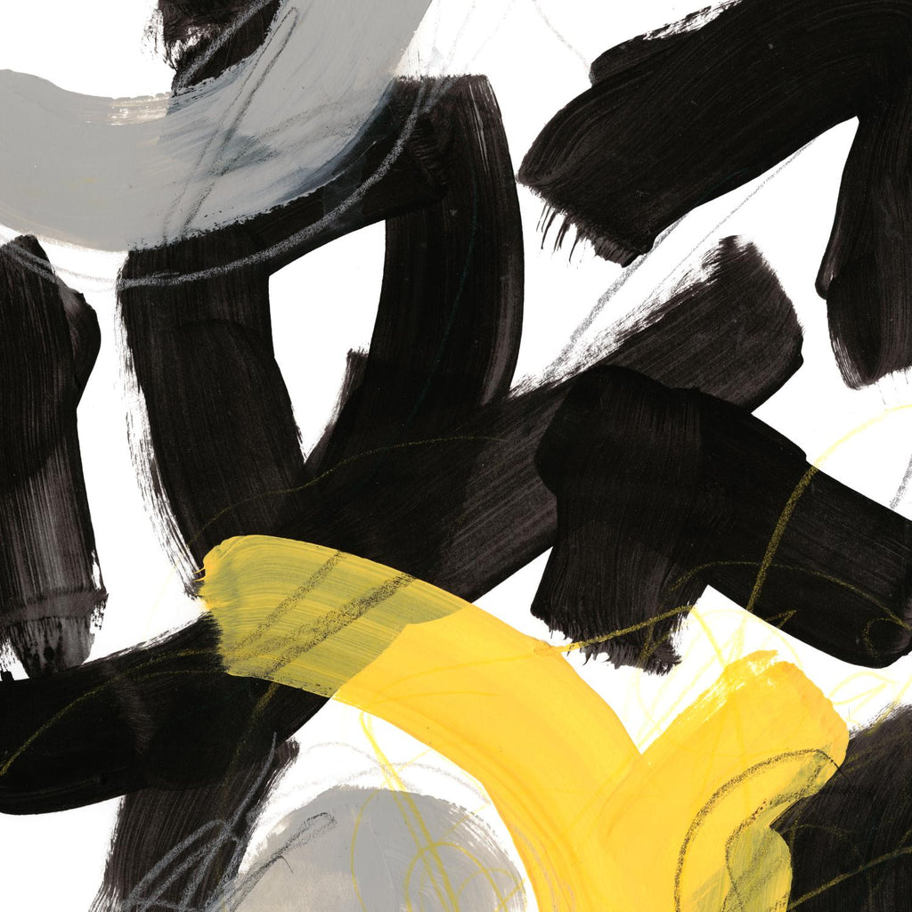 Chromatic Impulse V de June Erica Vess sur GIANT ART - abstrait jaune
