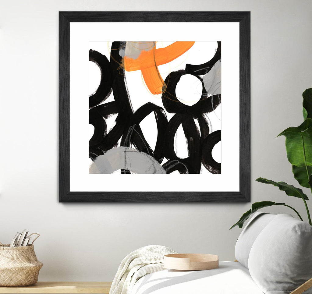 Chromatic Impulse VI de June Erica Vess sur GIANT ART - orange abstrait