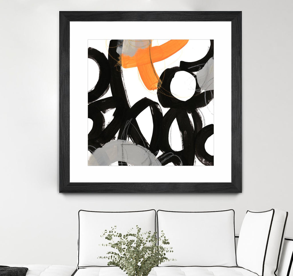 Chromatic Impulse VI de June Erica Vess sur GIANT ART - orange abstrait