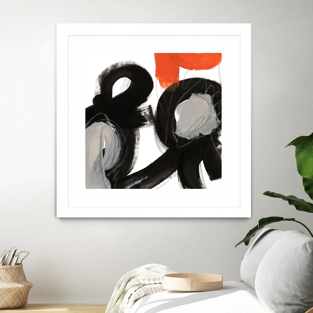 Chromatic Impulse VII by June Erica Vess on GIANT ART - orange abstract
