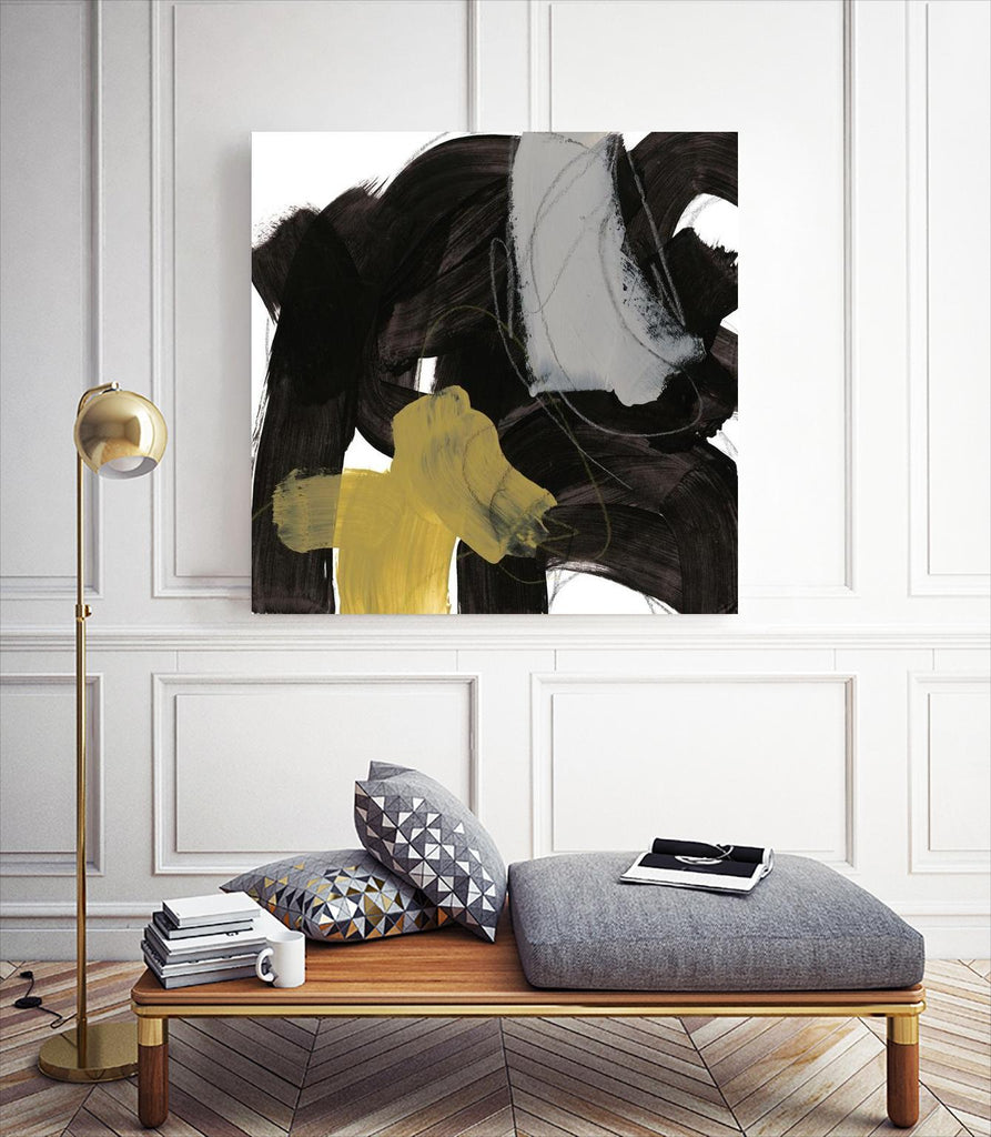 Chromatic Impulse IX by June Erica Vess on GIANT ART - yellow abstract