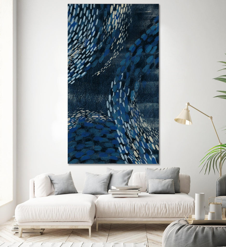 Moon Tide I by Grace Popp on GIANT ART - blue abstract