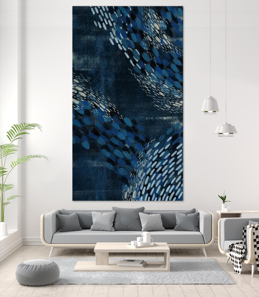 Moon Tide II by Grace Popp on GIANT ART - blue abstract