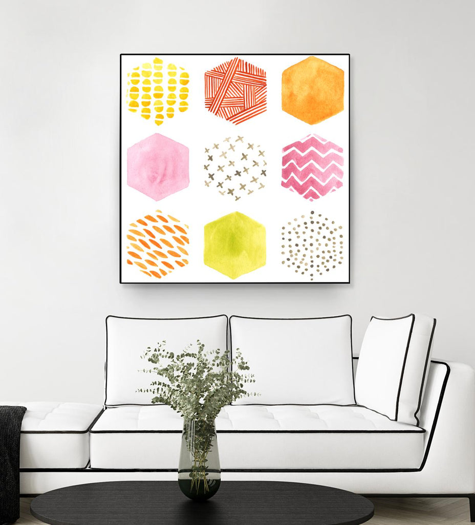 Honeycomb Patterns II by June Erica Vess on GIANT ART - abstract