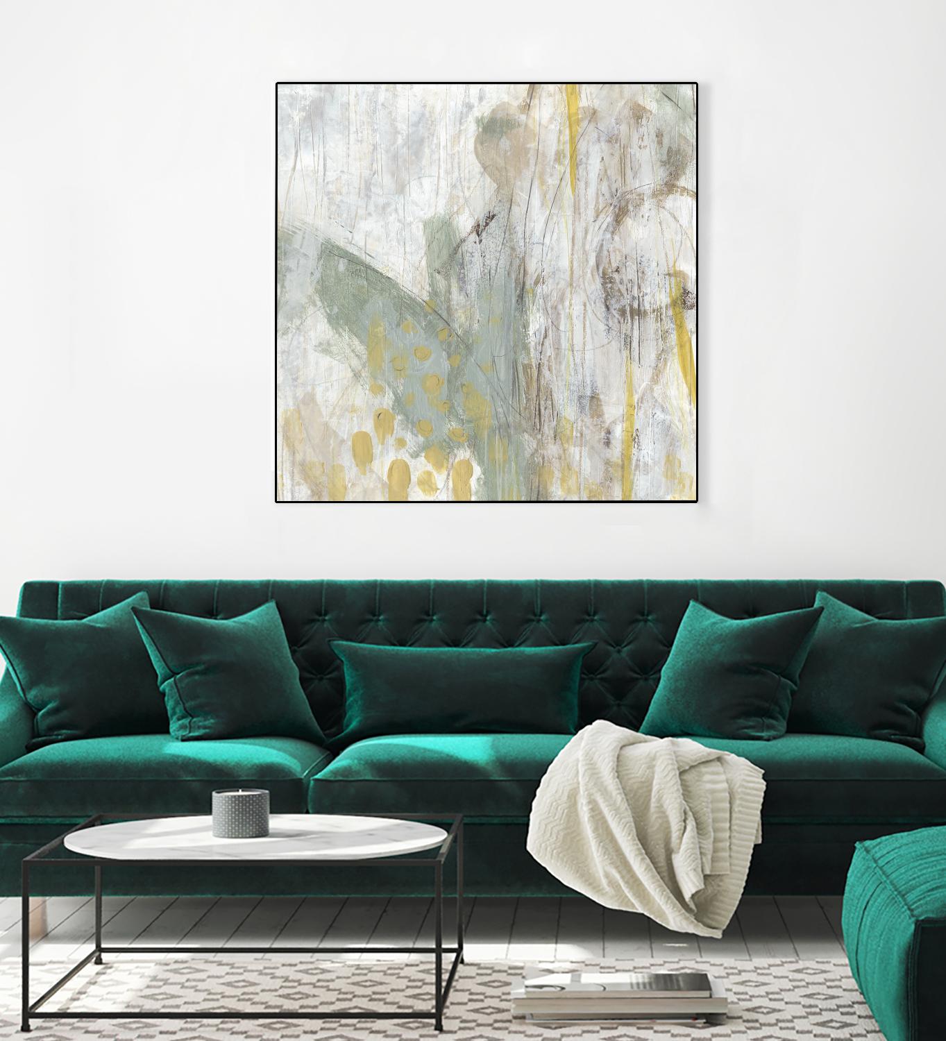 Surface Structure I by June Erica Vess on GIANT ART - green abstract