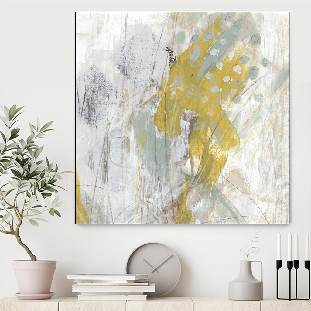 Surface Structure II by June Erica Vess on GIANT ART - yellow abstract