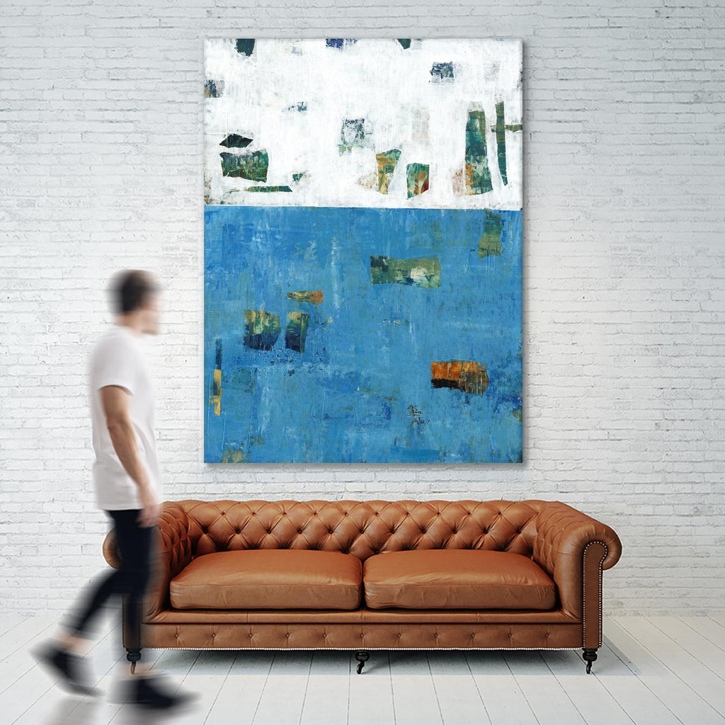 Patches I by Tim OToole on GIANT ART - blue abstract