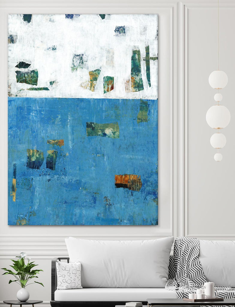 Patches I by Tim OToole on GIANT ART - blue abstract