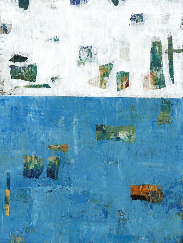 Patches I de Tim OToole sur GIANT ART - abstrait bleu