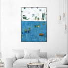 Patches I by Tim OToole on GIANT ART - blue abstract