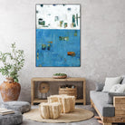 Patches I by Tim OToole on GIANT ART - blue abstract