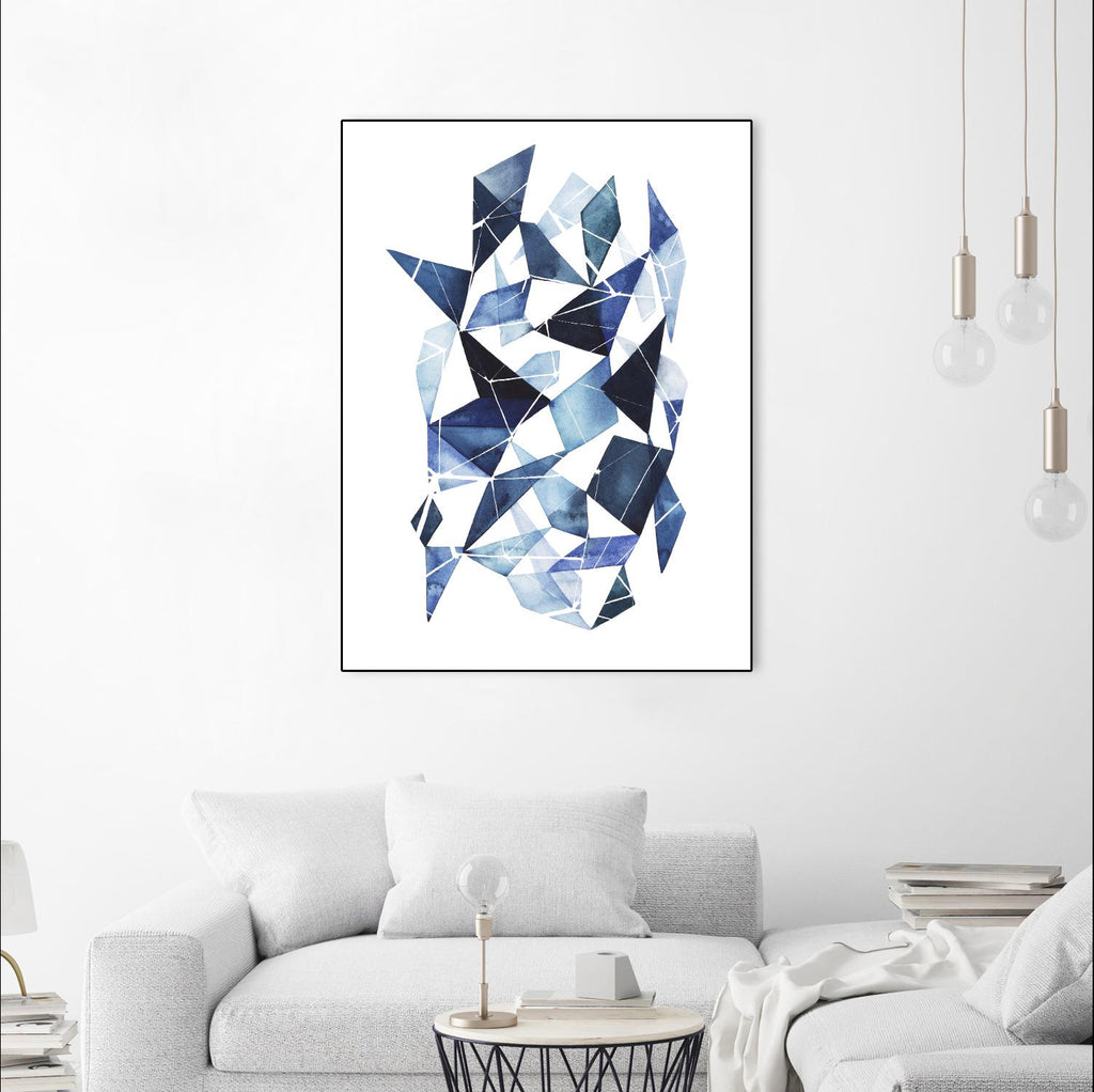 Chrysalis I by Grace Popp on GIANT ART - blue abstract