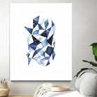 Chrysalis I by Grace Popp on GIANT ART - blue abstract