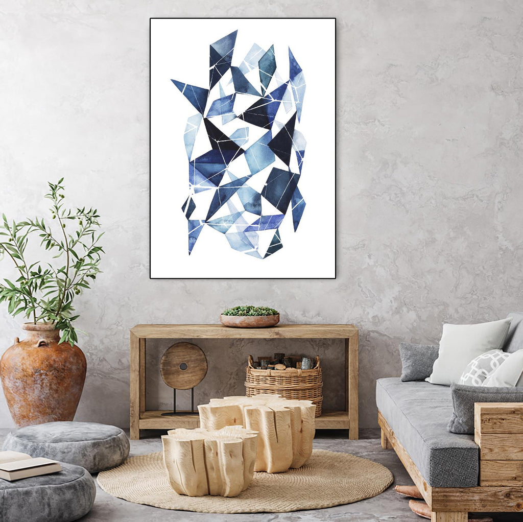 Chrysalis I by Grace Popp on GIANT ART - blue abstract