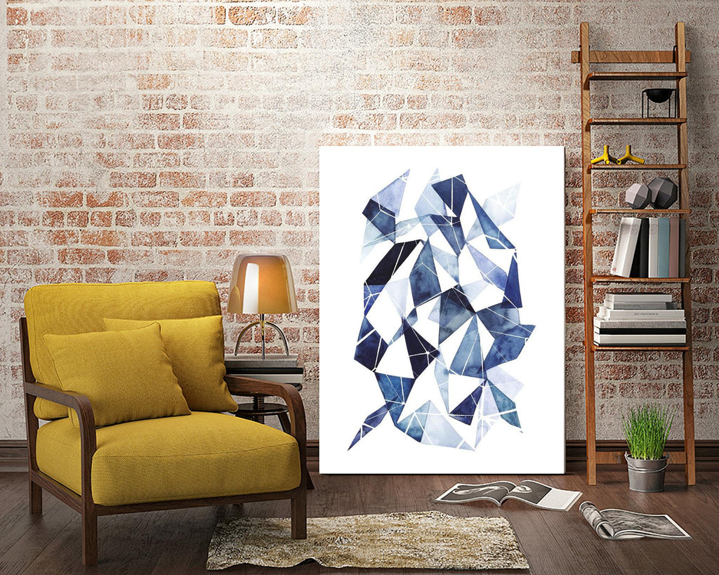 Chrysalide II de Grace Popp sur GIANT ART - abstrait bleu