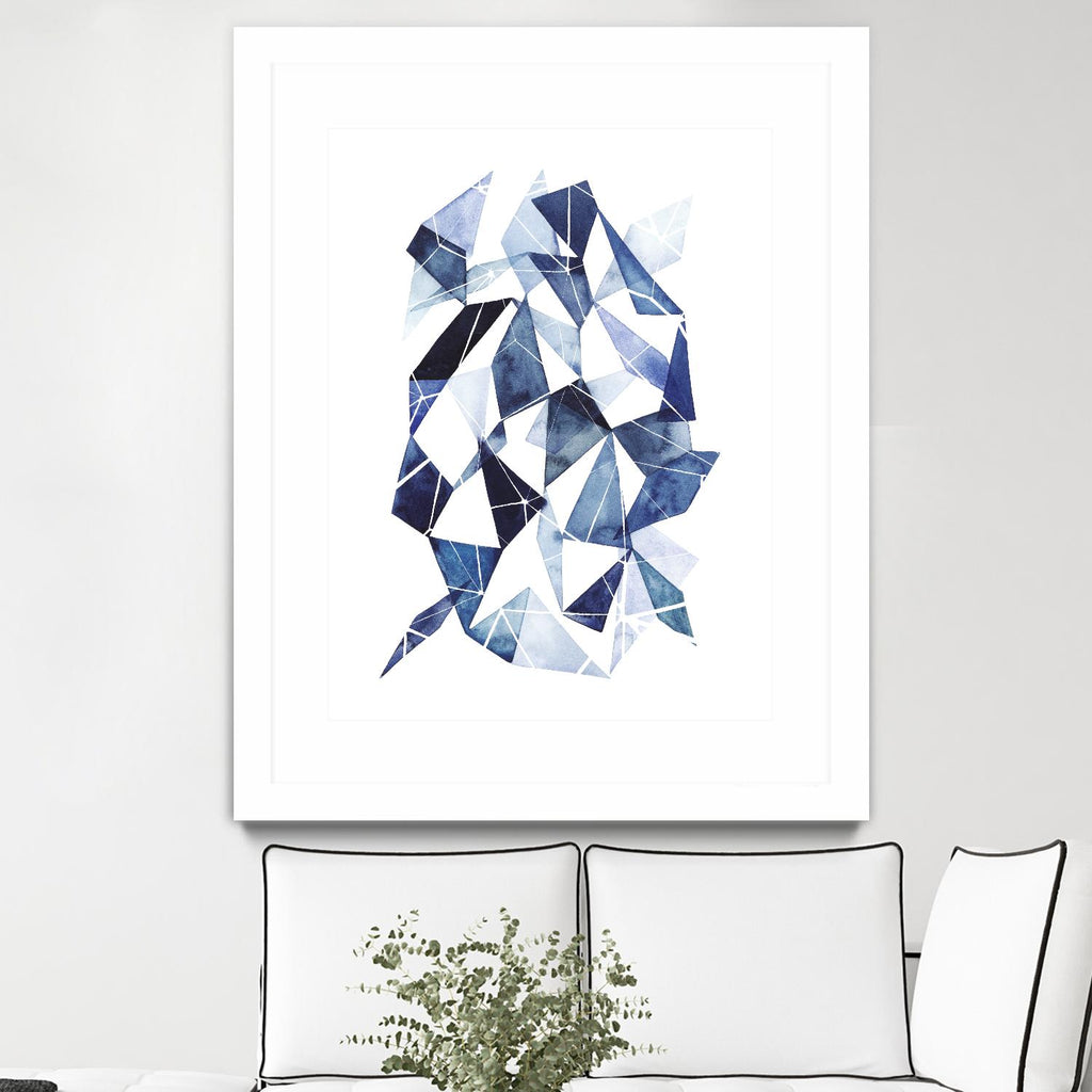 Chrysalide II de Grace Popp sur GIANT ART - abstrait bleu