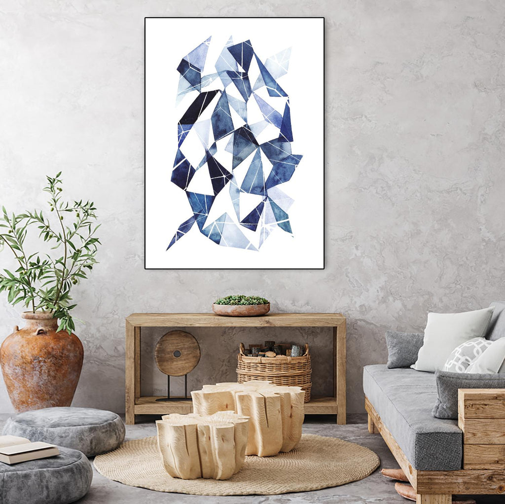 Chrysalis II by Grace Popp on GIANT ART - blue abstract
