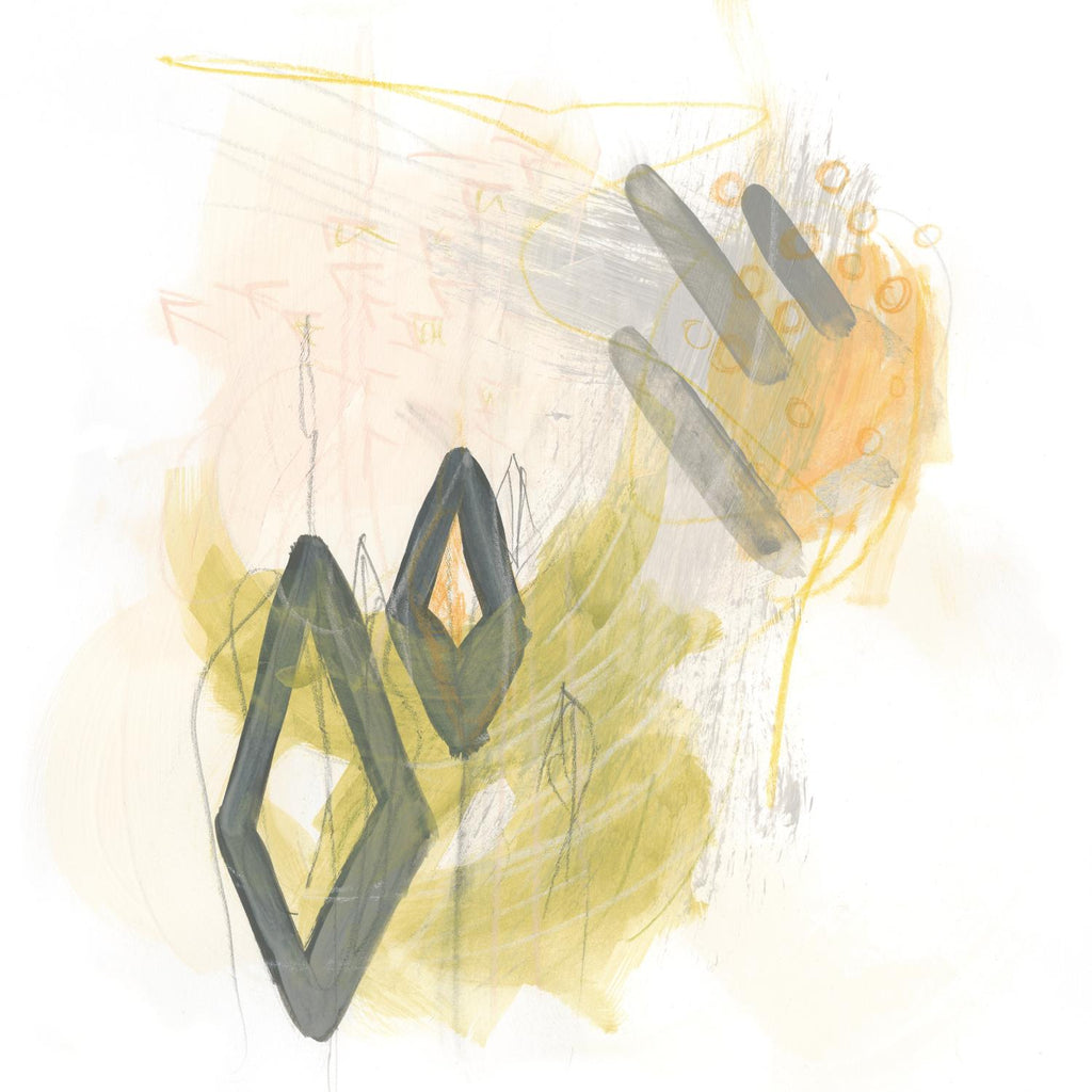 Side Swipe I de June Erica Vess sur GIANT ART - abstrait jaune