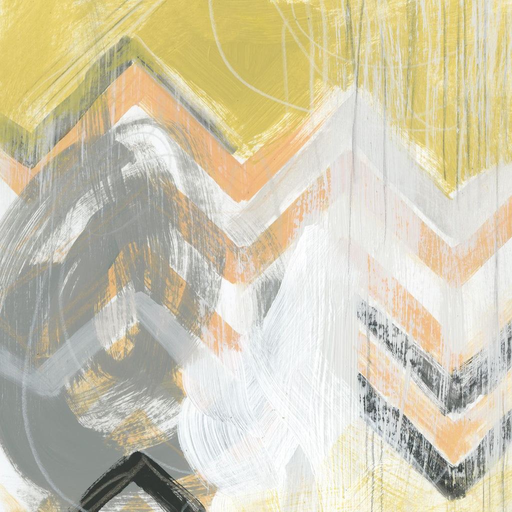 Side Swipe II de June Erica Vess sur GIANT ART - abstrait jaune