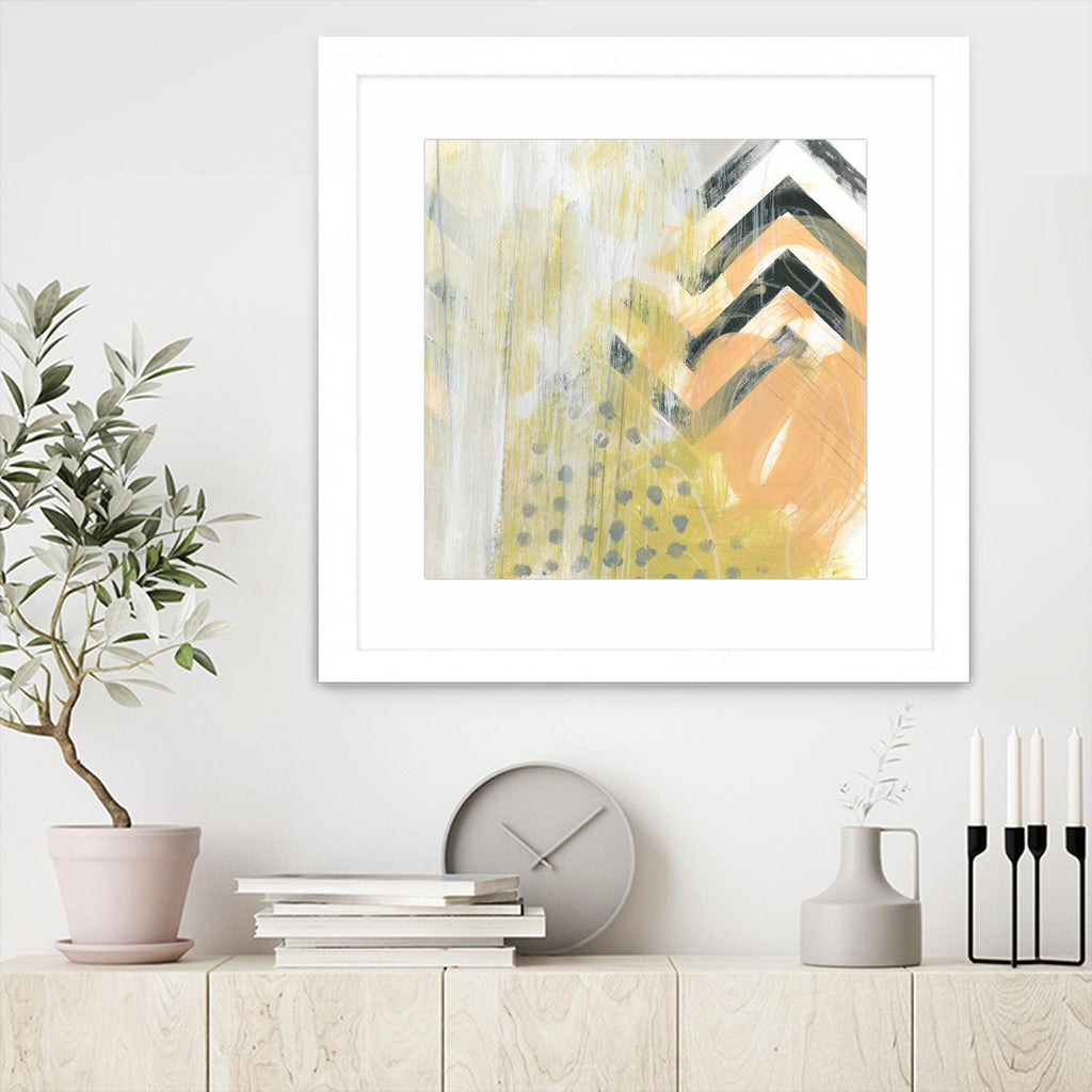Side Swipe IV by June Erica Vess on GIANT ART - yellow abstract