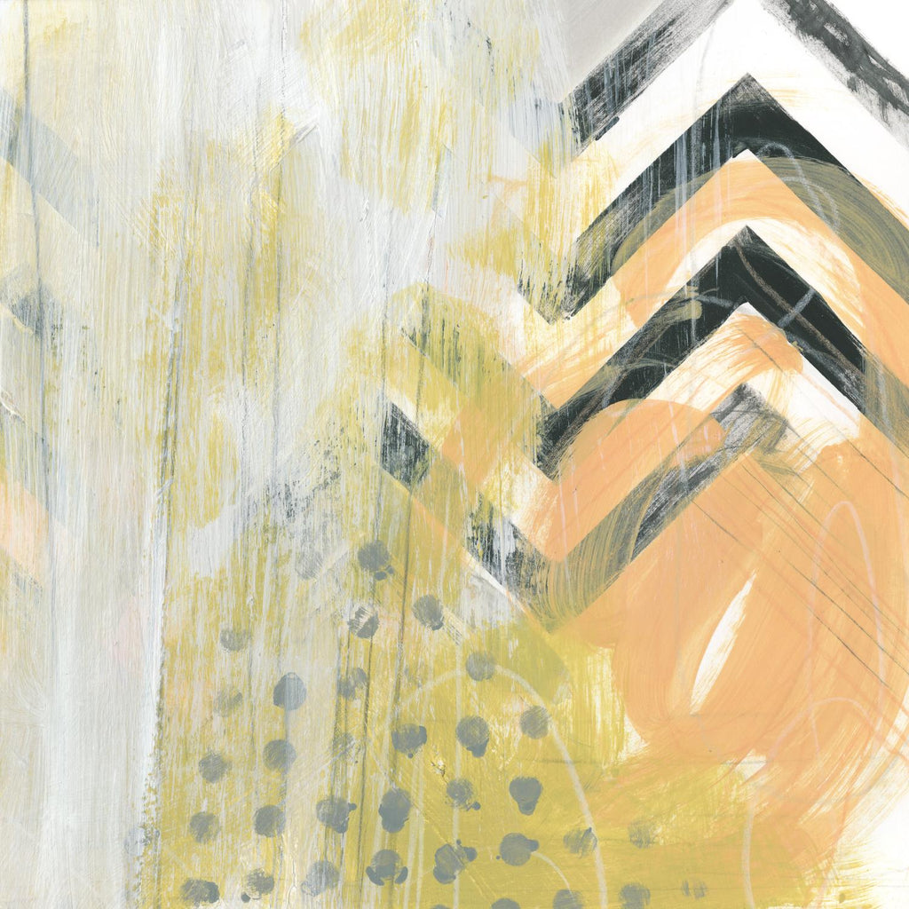 Side Swipe IV de June Erica Vess sur GIANT ART - abstrait jaune