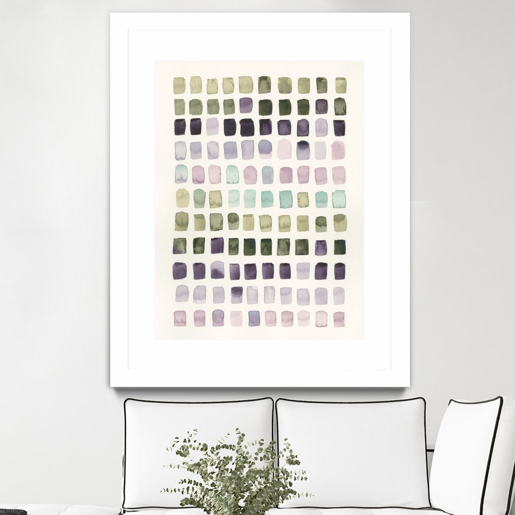 Serene Color Swatches I by Grace Popp on GIANT ART - pink abstract