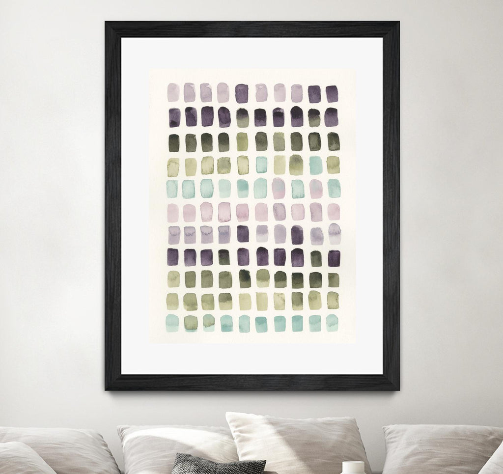 Serene Color Swatches II by Grace Popp on GIANT ART - pink abstract
