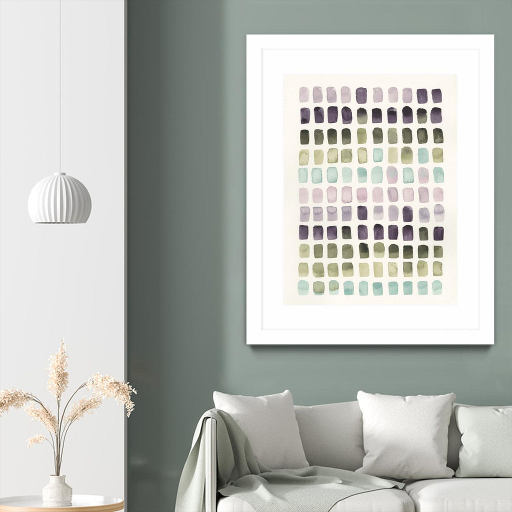 Serene Color Swatches II by Grace Popp on GIANT ART - pink abstract