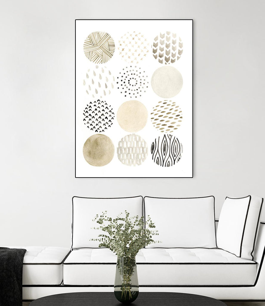 Neutral Pattern Play I by June Erica Vess on GIANT ART - brown abstract