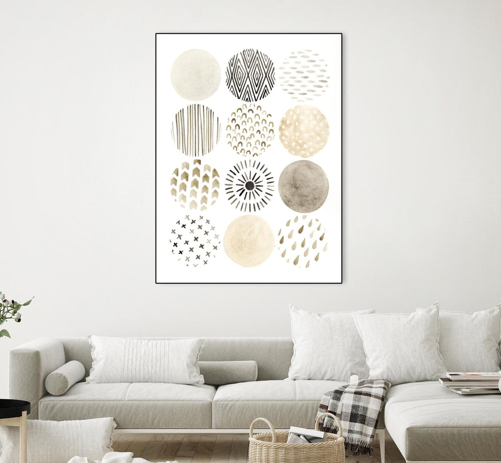 Neutral Pattern Play II by June Erica Vess on GIANT ART - brown abstract