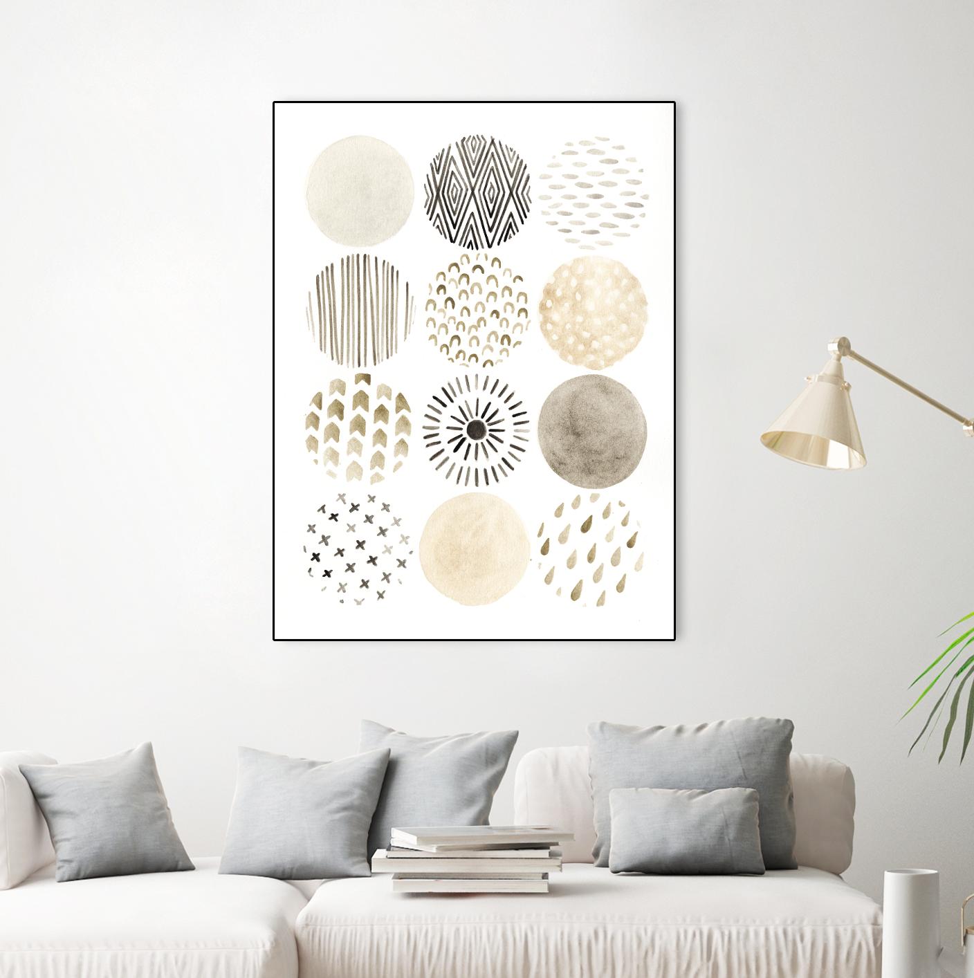 Neutral Pattern Play II by June Erica Vess on GIANT ART - brown abstract