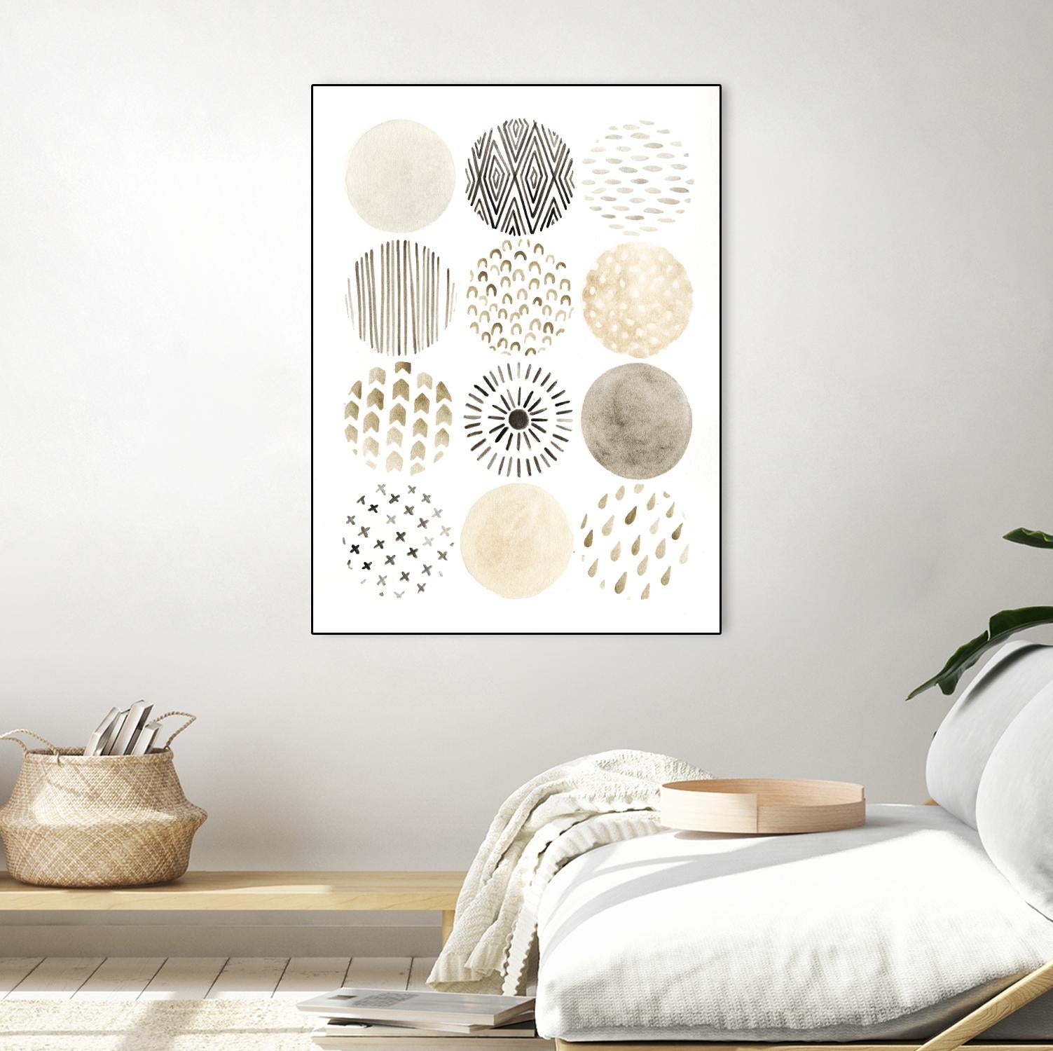 Neutral Pattern Play II by June Erica Vess on GIANT ART - brown abstract