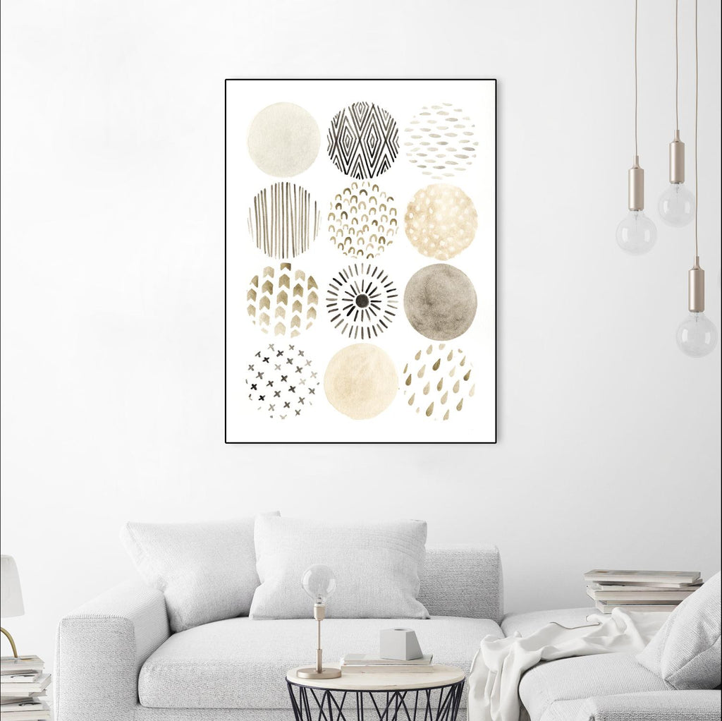 Neutral Pattern Play II by June Erica Vess on GIANT ART - brown abstract
