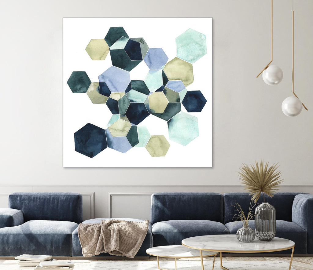 Crystallize I by Grace Popp on GIANT ART - green abstract