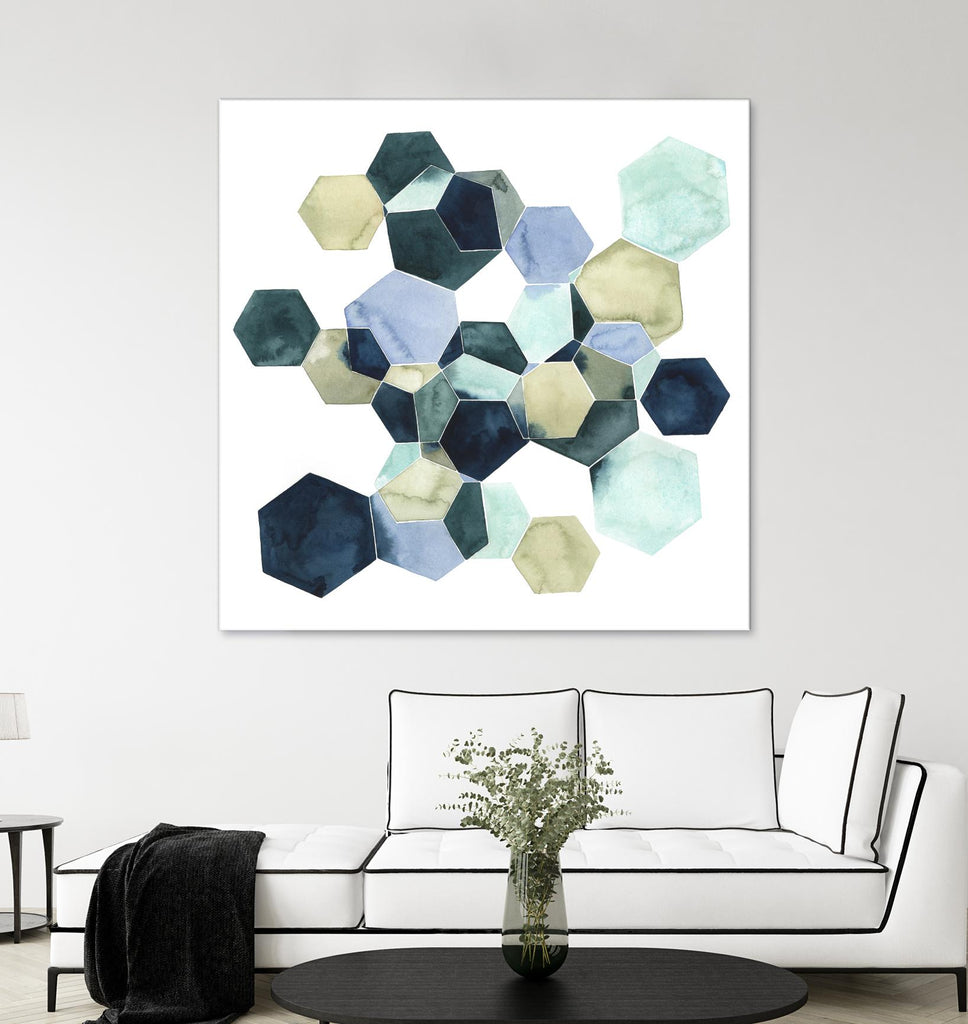 Crystallize I by Grace Popp on GIANT ART - green abstract