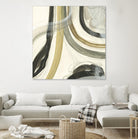 Neutral Lines II by June Erica Vess on GIANT ART - brown abstract