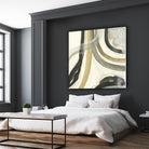 Neutral Lines II by June Erica Vess on GIANT ART - brown abstract