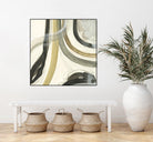Neutral Lines II by June Erica Vess on GIANT ART - brown abstract