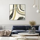 Neutral Lines II by June Erica Vess on GIANT ART - brown abstract