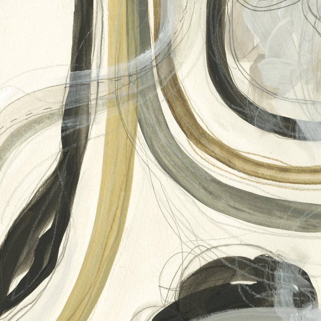 Neutral Lines II par June Erica Vess sur GIANT ART - abstrait brun