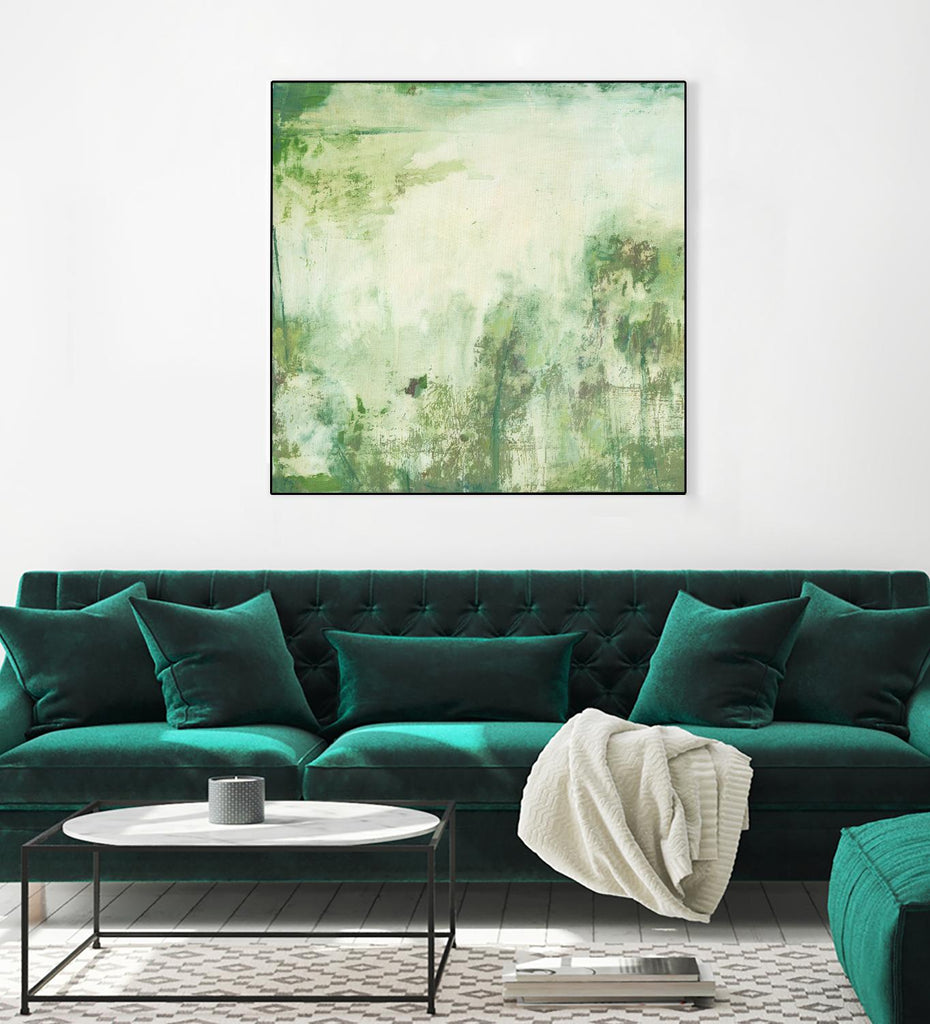 Down by the River I by Jodi Fuchs on GIANT ART - green abstract