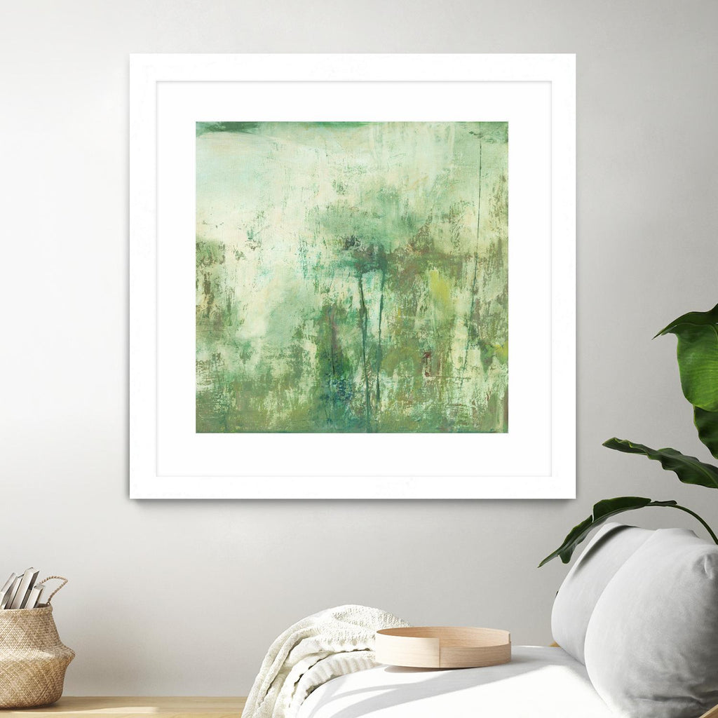Down by the River II by Jodi Fuchs on GIANT ART - green abstract