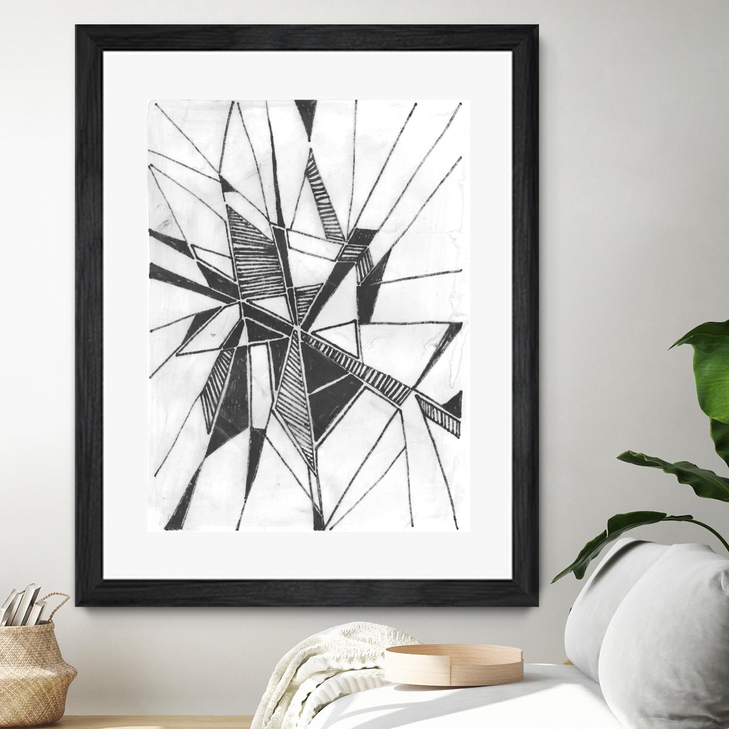 Symbol Imprint II by June Erica Vess on GIANT ART - black abstract